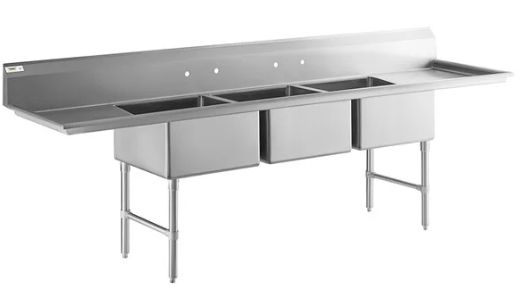 3 compartment sink