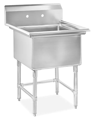 Single stainless steel sink